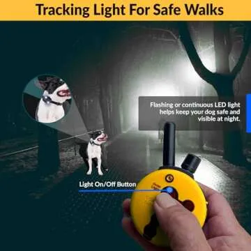 Educator E-Collar Humane Dog Training Collar with Remote, 100 Safe Tapping Stimulation Levels, Night Light, Waterproof, Rechargeable, 1/2 Mile 1 Small-Medium Dog, Yellow