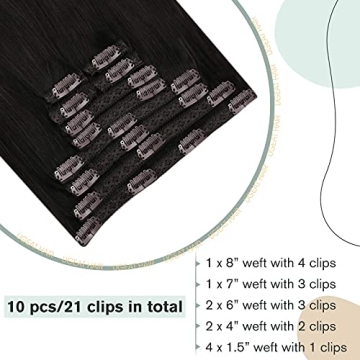 Ugeat 20 Inch Clip-in Balayage Extensions for Effortless Glam