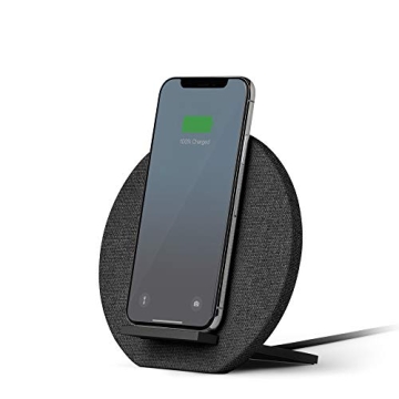 Native Union Dock Wireless Charger Stand - High Speed [Qi Certified] 10W Versatile Fast Wireless Charging Stand - Compatible with iPhone 11/11 Pro/11 Pro Max (Slate)