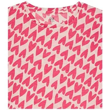 GAP Girls Long Sleeve Pajama Set HEARTS for Cozy Nights