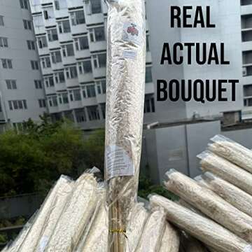 10 Stems Natural Pampas Grass Decor Tall (47 Inches) Pompas Floral Large Pampas Grass Boho Decor - Tall Pampas Grass for Floor Vase Wedding Home Grass by JTXCLUSIVES