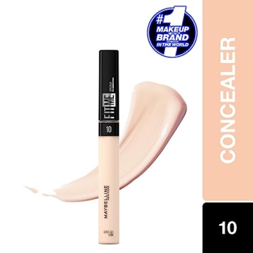Maybelline New York Fit Me Liquid Concealer Makeup, Natural Coverage, Lightweight, Conceals, Covers Oil-Free, Light, 1 Count (Packaging May Vary)