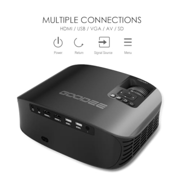 GooDee Smart 4K Projector for Stunning Home Entertainment
