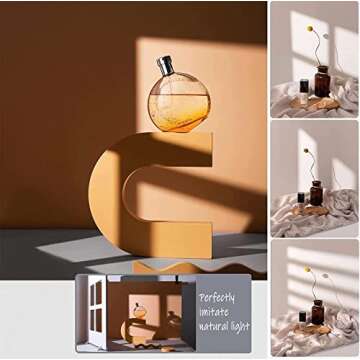 3PCS Simulation Window Light Shadow Photography Background Board,Waterproof Reusable Photo Tabletop Backdrops for Food Cosmetics Jewelry Ornaments Makeup Skin Care Small Product