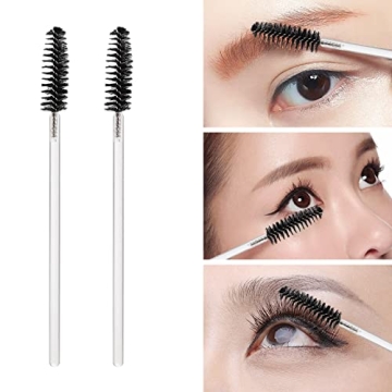 100 Pcs Crystal Disposable Mascara Wands for Makeup