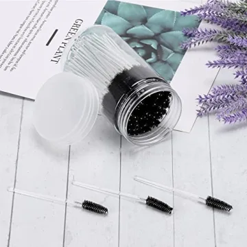 100 Pcs Crystal Disposable Mascara Wands for Makeup