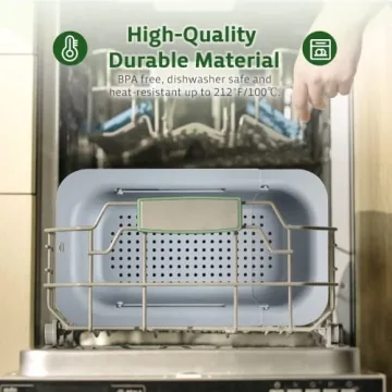 Komzon Extendable Kitchen Colander for Easy Draining