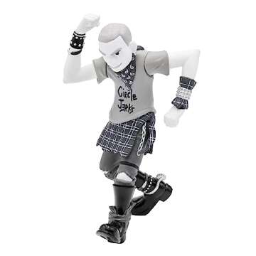 Super7 Circle Jerks Skank Man (Grayscale) - 3.75" Circle Jerks Action Figure Classic Music Collectib...