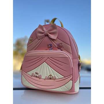 Loungefly Disney Cinderella Peek A Boo Womens Double Strap Shoulder Bag Purse