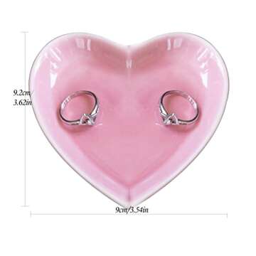 Heart-Shaped Meeshine Jewelry Tray for Women and Girls