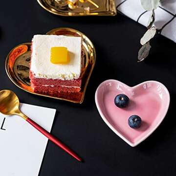 Heart-Shaped Meeshine Jewelry Tray for Women and Girls