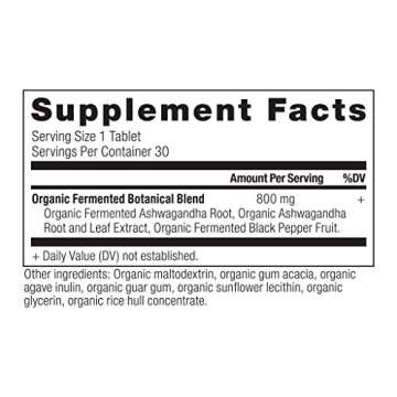 Organic Ashwagandha Tablets for Energy and Clarity