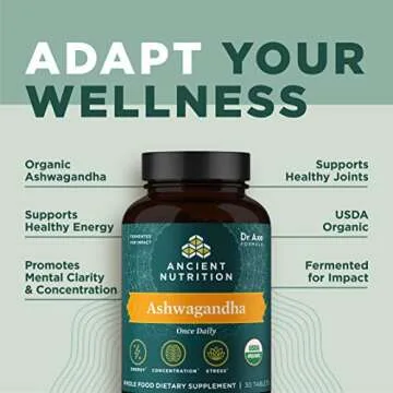 Organic Ashwagandha Tablets for Energy and Clarity