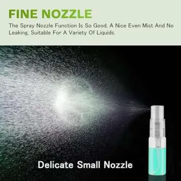 Csdtylh Mini Spray Bottle 3ml, Refillable Glass Spray Bottle, Glass Bottle Atomizer, Perfume Mouthwash Atomizer for Cleaning 3ml Refillable Container for Travel, Essential Oils, Perfume 60 Pcs, 3ml