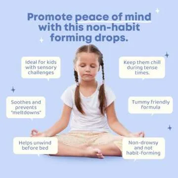 JoySpring Magnesium Citrate & Glycinate Liquid for Kids - Sugar Gluten Free Magnesium for Kids & Teens | L-Theanine & Chamomile Liquid Blend Supplement (1 fl oz) 30 Servings