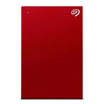 Seagate 5TB Backup Plus Portable High-Capacity External Hard Drive + 1Yr Myliocreate + 2MO Adobe CC Photography, Red (STHP5000403)