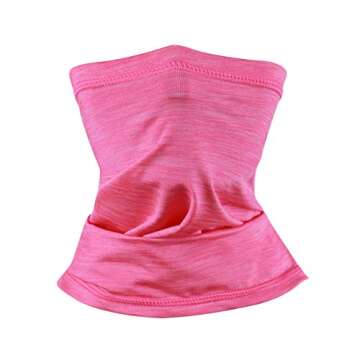 Ligart Face Scarf Mask,Breathable Bandana,Neck Gaiter,Sun UV Protection (W)
