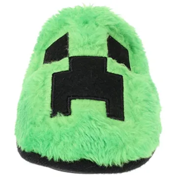 Minecraft Youth Unisex Slipper in Creeper Green