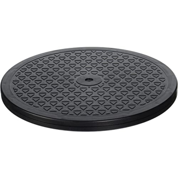 LapWorks Heavy-Duty 15.9 Inch TV Turntable Swivel Stand (Black, 15") | 360 Degree Rotating Lazy Susa...