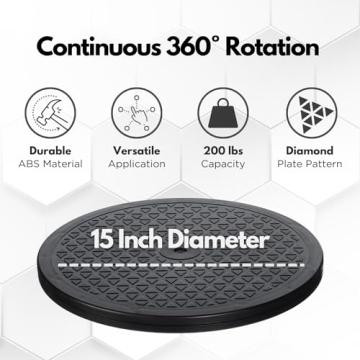 LapWorks 15.9" Heavy-Duty Lazy Susan Swivel for All