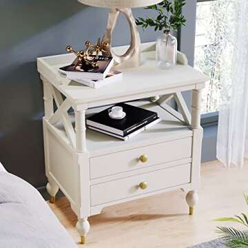 Stylish Harper & Bright Nightstand with 2 Drawers