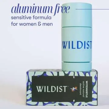 Wildist Aluminum Free Natural Deodorant for Women & Men, Long Lasting Antiperspirant, Cruelty Free, Vegan, Witchustle Rosemary & Lemongrass, 2.8 Oz
