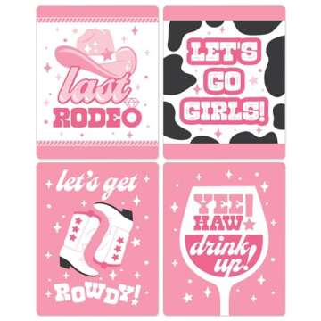 Last Rodeo Wine Bottle Labels for Bachelorette Party