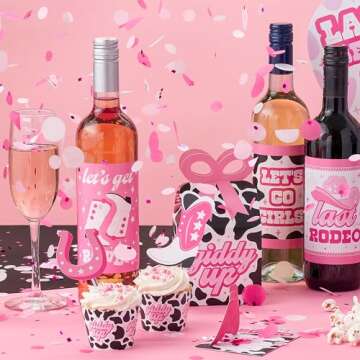 Last Rodeo Wine Bottle Labels for Bachelorette Party