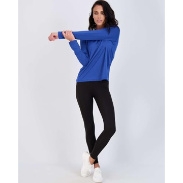 Real Essentials Long Sleeve Athletic Top for Women