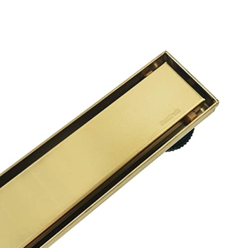 Neodrain Gold Linear Shower Drain, Stylish & Functional