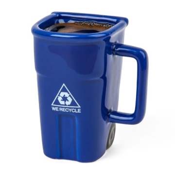 Funny Recycle Bin Coffee Mug for Office Gags 12oz