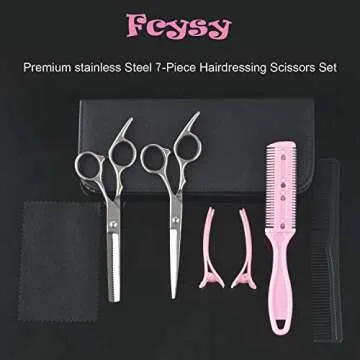 Professional Hair Cutting Scissors Kit for Easy Styling