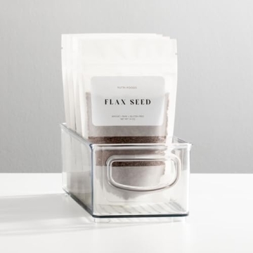 mDesign Stackable Organizing Bins for Home Storage