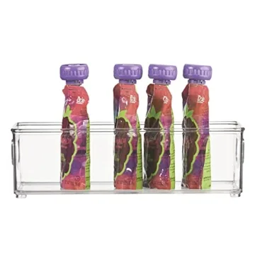 mDesign Stackable Organizing Bins for Home Storage