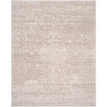 SAFAVIEH Carnegie Collection Area Rug - 10' x 14', Light Beige & Cream, Vintage Distressed Design, Non-Shedding & Easy Care, Ideal for High Traffic Areas in Living Room, Bedroom (CNG631B)