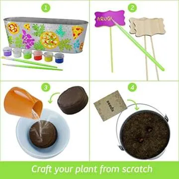 Paint & Plant Herb Growing Kit for Kids - STEM Fun