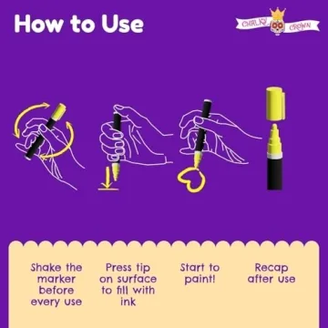 Vibrant Neon Dry Erase Chalk Markers 8 Pack