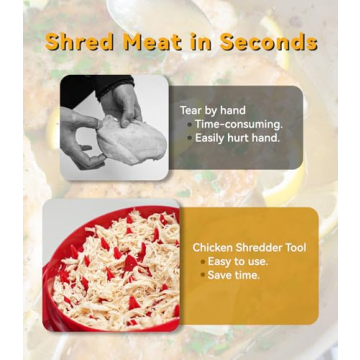 Effortless Chicken Shredder Tool for Quick Meal Prep