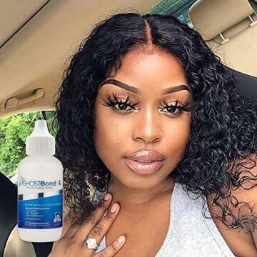 Invisible Melt Down Glue Ghost Bond lace Glue Waterproof Hair Replacement Adhesive - 2oz - - Hair Glue for Lace Hairpiece, Wig,Bonding White Sticking Glue (2)