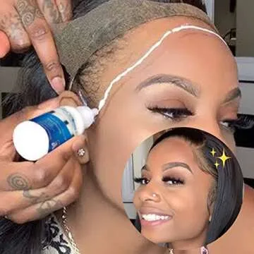 Invisible Melt Down Glue Ghost Bond lace Glue Waterproof Hair Replacement Adhesive - 2oz - - Hair Glue for Lace Hairpiece, Wig,Bonding White Sticking Glue (2)