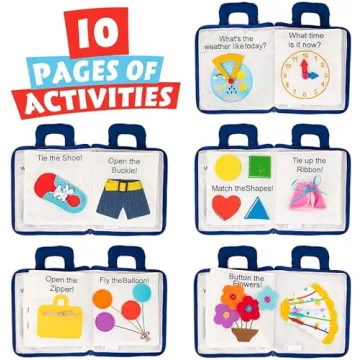 Jollybaby Soft Busy Book for Engaging Toddler Fun