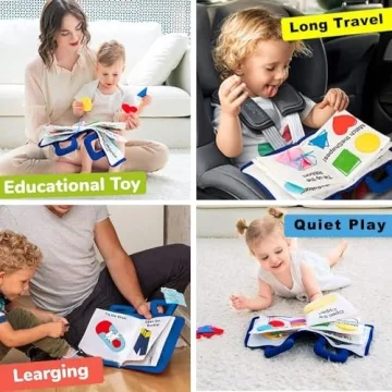 Jollybaby Soft Busy Book for Engaging Toddler Fun