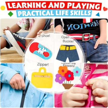 Jollybaby Soft Busy Book for Engaging Toddler Fun