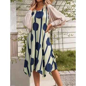 HOTOUCH A Line Dresses for Women Summer Casual Sundress