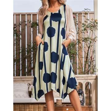HOTOUCH A Line Dresses for Women Summer Casual Sundress