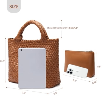 BOSTANTEN Stylish Vegan Leather Summer Tote Bag for Women