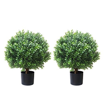 24'' Artificial Trees Set of 2 - Ideal Outdoor Decor
