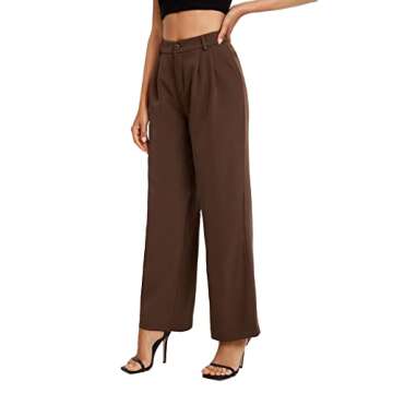 SweatyRocks Women's Casual High Waisted Pants - Trendy Style