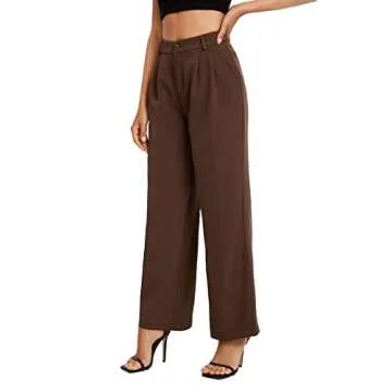 SweatyRocks Women's Casual High Waisted Pants - Trendy Style