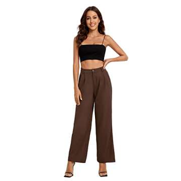 SweatyRocks Women's Casual High Waisted Pants - Trendy Style